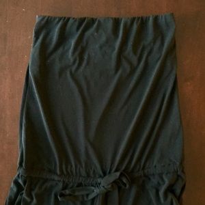 Strapless Black Romper